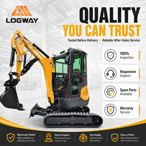 <span class=keywords><strong>Mini</strong></span>-excavatrice multifonctionnelle LOGWAY approuvée ISO, équipée d'un <span class=keywords><strong>godet</strong></span> à pince pour l'aménagement paysager des vergers - Product Image 3