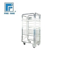 Chariot de transport de lait en acier galvanisé pour entrepôt frigorifique, conteneur roulant pour la logistique laitière