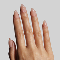Faux Ongles à Presser Réutilisables Effet Mat 3D Cœur Marron Nude Amande Courts Brillants Semi-Transparents pour Salon de Manucure Marque Privée