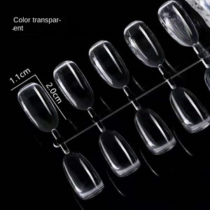 Empaquetado <span class=keywords><strong>de</strong></span> <span class=keywords><strong>uñas</strong></span> transparente corto y redondo, acrílico redondo plano y transparente, puntas <span class=keywords><strong>de</strong></span> <span class=keywords><strong>uñas</strong></span> personalizadas reutilizables cortas - Product Image 3