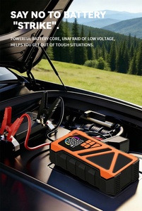 Démarreur de voiture 4-en-1 OEM avec compresseur d'air 150 PSI, gonfleur de pneus portable, <span class=keywords><strong>booster</strong></span> de batterie 12V, double batterie externe 10000 mAh - Product Image 2