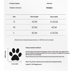 Scarpe per Cani Impermeabili, Antiscivolo e Resistenti all'Usura, Stivali da Pioggia per Cani da Esterno, Tagliaunghie per Animali Domestici per Prevenire Graffi - Product Image 6