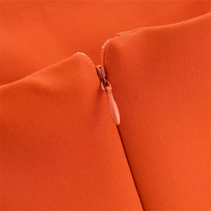 SHENZHU Collezione Primavera 2025 Donna Nuovo Abito Corto Senza Spalline a Tubino Tinta Unita 3067311 Stile Dolce in Tessuto Pettinato Tinto in Tinta Unita - Product Image 6
