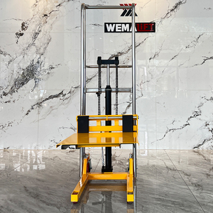 Kepadatan tinggi 400Kg Manual Stacker hidrolik Hand Lift Stacker Manual Fork Over Stacker dengan kualitas baik - Product Image 3