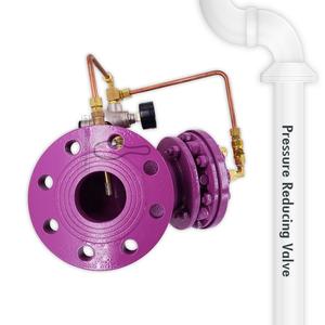 Válvula Reductora de Presión Pilotada con Rosca NPT de Hierro Dúctil ASTM A395, Extremo con Brida JIS10K ANSI150 PN16, Modelo PRV-4102 - Product Image 5