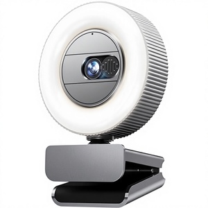 Caméra USB <span class=keywords><strong>GUSGU</strong></span> QHD 2K avec capteur CMOS, microphone et anneau lumineux pour ordinateur de bureau/portable/Mac, streaming et vidéoconférence, plug-and-play - Product Image 4