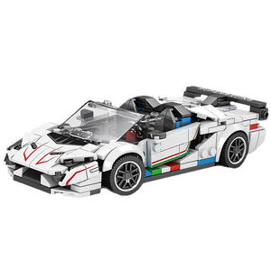 Bloques de Construcción de Plástico ABS para Coche Deportivo Maserati de Ocho Cuadrículas, Modelo de Coche para Ensamblar, Juguete DIY para Regalo de Niños - Product Image 1