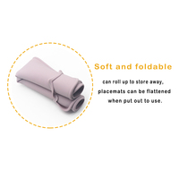 Napperon réutilisable coloré de bébé de chaise haute de silicone pour des enfants tout-petits