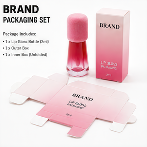 Pigment de gloss à lèvres vegan anti-adhésif avec paroi conique épaisse pour maquillage quotidien, étiquette privée personnalisée, logo personnalisé - Product Image 6