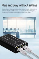 Monitor Repeater PoE Logam Berkualitas Tinggi 1 Input 2 Extender 10/100Mbps 3 Port AF/At PoE Switch Kamera IP CCTV