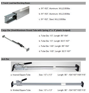 Оптовая Продажа с фабрики DHR бренд сверхмощный 89 "-103" Регулируемый алюминиевый или стальной грузовой замок для электронного контроля груза, Китай - Product Image 3