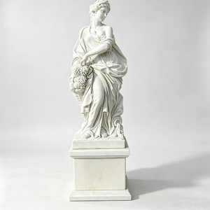 Statue de la déesse de la récolte Démétre en marbre blanc sculpté à la main, décoration de jardin de villa extérieure, sculpture en pierre paysagère à vendre – Offre Spéciale - Product Image 2