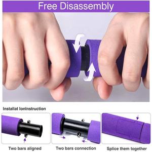 Kit de barre de Pilates réglable <span class=keywords><strong>Tatex</strong></span> avec bandes de résistance, bâton de yoga multifonctionnel pour le yoga et le Pilates - Product Image 2