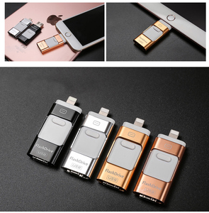 Mới đến phổ biến 3 trong 1 OTG USB bán buôn số lượng lớn tốc độ cao 16 32 64 128 256 512G điện thoại di động USB <span class=keywords><strong>Flash</strong></span> Drive Pendrive - Product Image 2