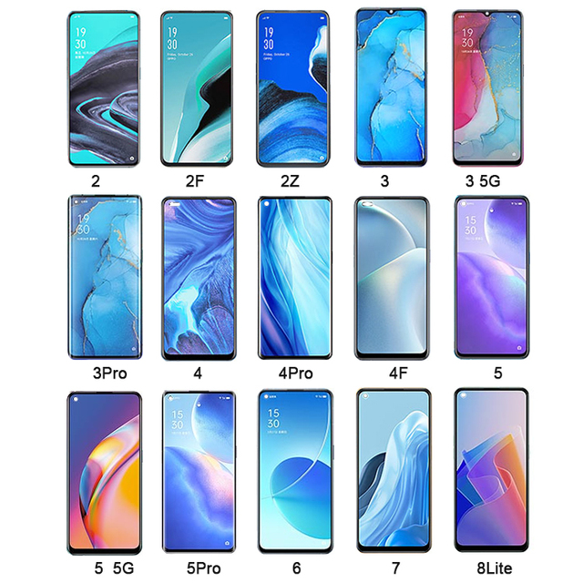 Afficheur Original for oppo Reno 6 5 Reno5 Reno2 f 2f 3 F21 F19 Find X2 Pro A97 A57 2022 Ecran Lcd Touch Screen Display Amoled