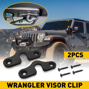 Support de fixation pour pare-soleil pour Jeep Wrangler JK JL JT, en plastique ABS, montage sur toit, installation par vis 699618848847 - Product Image 5
