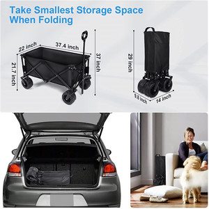 Wholesale Outdoor Camping Picnic Collapsible Folding <strong>Wagon</strong> Cart,Utility Garden <strong>Wagon</strong>, Heavy Duty <strong>Beach</strong> <strong>Wagon</strong> Cart - Product Image 5