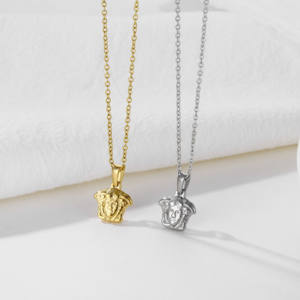 Collar <span class=keywords><strong>de</strong></span> moda personalizado para mujer, colgante <span class=keywords><strong>de</strong></span> alas <span class=keywords><strong>de</strong></span> Ángel guardián chapado en oro <span class=keywords><strong>de</strong></span> 18 quilates <span class=keywords><strong>de</strong></span> acero inoxidable, abalorios cuadrados, collar <span class=keywords><strong>de</strong></span> Ángel Cupido - Product Image 3