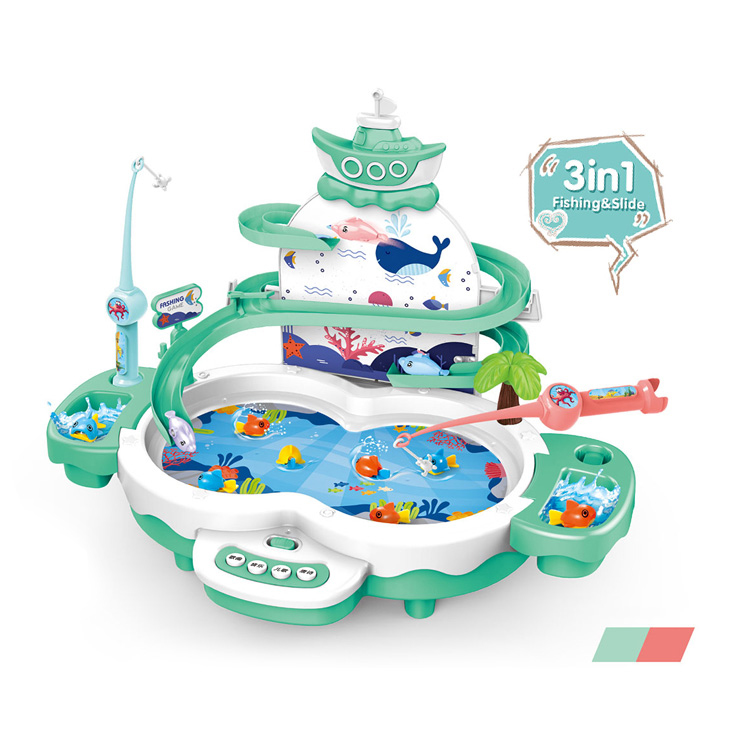 Многофункциональный USB Электрический Слайд-трек для рыбалки, набор игрушек для детей