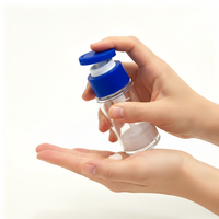 Flacon pompe sans air en plastique 50ml/80ml/110ml rechargeable, anti-fuite, portable, sérigraphie, pour sérum, lotion, crème visage, voyage