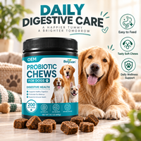 Friandises à mâcher molles multi-souches probiotiques pour chiens : Santé digestive, équilibre intestinal, soutien immunitaire, nutrition aux fibres de citrouille – Fabrication OEM