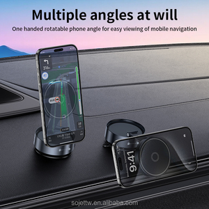 ที่วางโทรศัพท์แบบพกพาแบบหมุนได้พับได้360ทันสมัยที่วางโทรศัพท์แม่เหล็กที่วางในรถแบบสุญญากาศ - Product Image 6