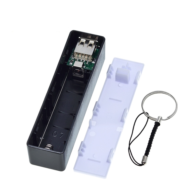 TZT USB Power Bank Case Kit 18650 Battery Charger DIY Box Shell Kit Black for Arduino