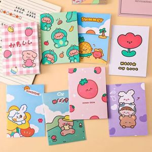 Variety Colors <b>Spiral</b>-<b>Bound</b> Paper Cover Organizer/Planner Student Stationery Cartoon Design Learning Office Supplies Record - Product Image 1