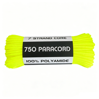 Cordon de parachute Premium 750, 4 mm, 7 brins, en nylon, pour bracelets en paracorde tressés à la main, bracelets de montre, sangles d'appareil photo et cordons.