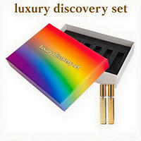 2ml 5ml échantillon parfum découverte ensembles boîte en papier flacon vaporisateur parfum testeur rouleau échantillon boîte d'emballage
