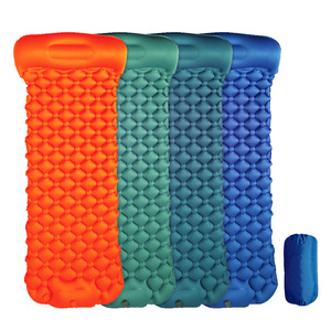 Colchoneta de dormir para acampar inflable de TPU ultraligera y compacta con bomba de pie incorporada, colchón de aire impermeable, colchoneta para dormir - Product Image 2
