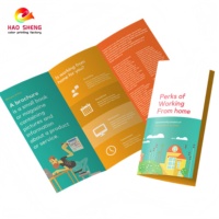 Impression de brochures, dépliants et prospectus publicitaires pliés en couleur, prix d'usine, vente en gros, personnalisable