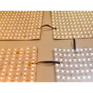 Feuille LED RGBW SMD5050 PARFAITE 300*300mm - 216 LED, 6 LED découpables, CRI élevé Ra≥90, Europe, États-Unis, vente chaude, rétroéclairage marbré, DC24V - Product Image 4