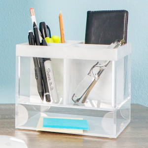 Rõ ràng <span class=keywords><strong>lucite</strong></span> vàng bạc tổ chức Caddy với bencher thẻ AL hamichya bộ và Khăn ăn chủ cho shabbat hoặc yom tov bảng - Product Image 5