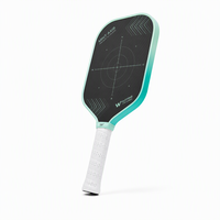 Raquette de pickleball en fibre de carbone Mint Axis T700, nid d'abeille PP 5e génération, raquette d'entraînement de précision dégradé vert menthe