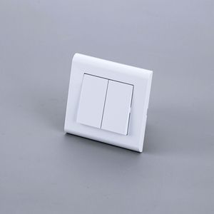 Interrupteur mural standard UE durable 1/2 poste, interrupteur électrique 1 ou 2 touches, 250V 10A - Product Image 2