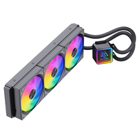 SNOWMAN KS360-ARGB-BK 360mm Échangeur de chaleur en gros, refroidisseur liquide pour LGA 1700 AM5, kit de refroidissement par eau