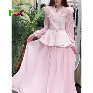 <span class=keywords><strong>Conjunto</strong></span> de <span class=keywords><strong>Dos</strong></span> <span class=keywords><strong>Piezas</strong></span> para <span class=keywords><strong>Mujer</strong></span> con Chaqueta de Malla Floral y Falda Larga - Product Image 5