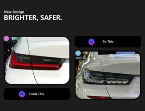 New Auto GTS <b>Plug</b> Play <b>12V</b> 6000 Lumens 6000K Clear Color 36W Universal Fitment Rear Lights 3 Series G20 G28 2019-2022 - Product Image 3