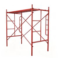 Système d'échafaudage industriel CQ pour cadre de porte, réglable, mobile, pliable, pour travaux de façade, en acier galvanisé à chaud, charge de 800 kg