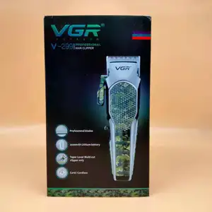 Latest Model VGR V299 Men Barber Salon Clipper Usb Rechargeable Electric Hair Shaver Trimmer Grooming Kit Tremar For Ma
