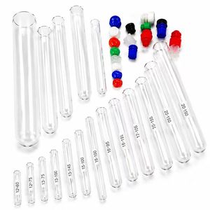 Tubes à essai en plastique de laboratoire avec bouchons à pression colorés pour la collecte d'échantillons - Product Image 5
