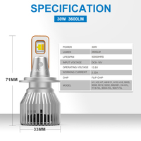 Faros led para coche S4 PRO, 60W, 7200lm, 12 v