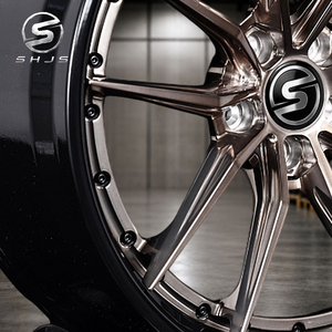 Jantes en alliage forgées sur mesure en deux parties, couleur bronze foncé, concaves profondes, pour AMG CLA45 S Golf <span class=keywords><strong>R</strong></span> <span class=keywords><strong>Cupra</strong></span> Leon RS3 Sedan, 18, 19, 20 pouces - Product Image 4