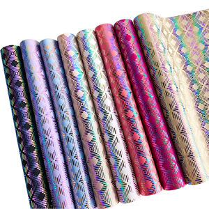 थोक डिजाइनर नकली चमड़े के ग्लिटर सोने के पैटर्न pचमड़े की पोशाक पहने जैकेट लक्जरी वॉलेट के लिए - Product Image 3