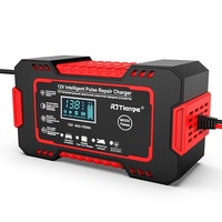Chargeur de batterie de voiture professionnel 12V, chargeur de batterie intelligent à impulsions pour voiture