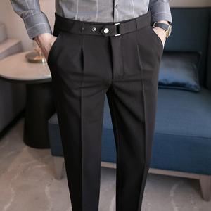 <span class=keywords><strong>Pantalon</strong></span> <span class=keywords><strong>de</strong></span> <span class=keywords><strong>Costume</strong></span> Homme Slim <span class=keywords><strong>Fit</strong></span> Élastique Style Business Décontracté Printemps-Été – Vente en Gros à Prix Bas - Product Image 4