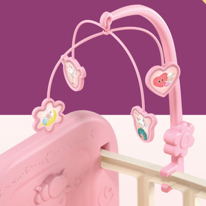 2025 filles nouvelle maison de jeu bébé poupée <span class=keywords><strong>lit</strong></span> de couchage jouet Mini poupée rose <span class=keywords><strong>lit</strong></span> de couchage accessoires jouet - Product Image 3