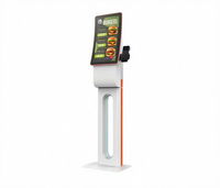 Terminal de commande en libre-service vertical Yingtouch de 23,6 pouces, résolution 1920x1080, numérisation, caisse enregistreuse, impression de petites reçus