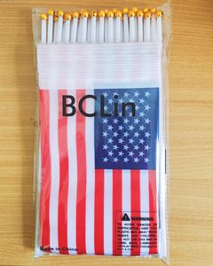 50แพ็คสำหรับถือถือถือธงมินิติดธง8.2x5.5นิ้วตกแต่งกิจกรรมกลางแจ้งสำหรับปาร์ตี้ขบวนพาเหรดและเทศกาล - Product Image 6